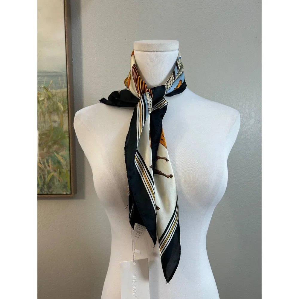 Horse Print Square Equestrian Preppy